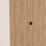 Huxley Double Wardrobe 2 Drawers Oak Cashmere from Roseland Furniture