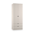 Huxley Double Wardrobe 2 Drawers Cashmere from Roseland Furniture