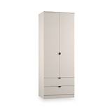 Huxley Double Wardrobe 2 Drawers Cashmere from Roseland Furniture