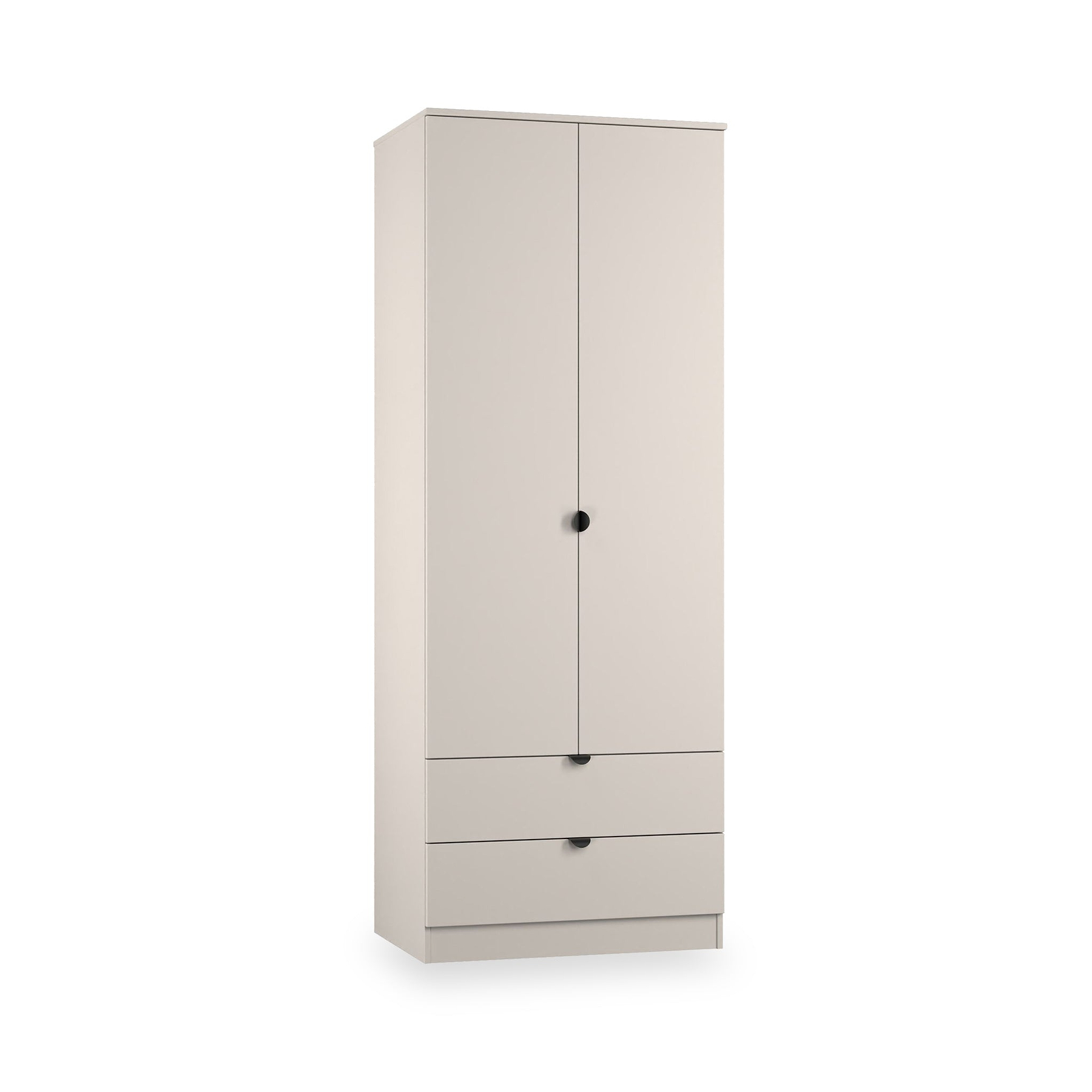 Huxley Double Wardrobe 2 Drawers Cashmere from Roseland Furniture