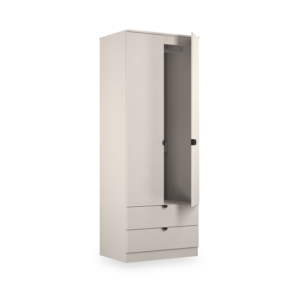 Huxley Double Wardrobe 2 Drawers Cashmere from Roseland Furniture