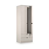 Huxley Double Wardrobe 2 Drawers Cashmere from Roseland Furniture