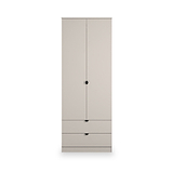 Huxley Double Wardrobe 2 Drawers Cashmere from Roseland Furniture