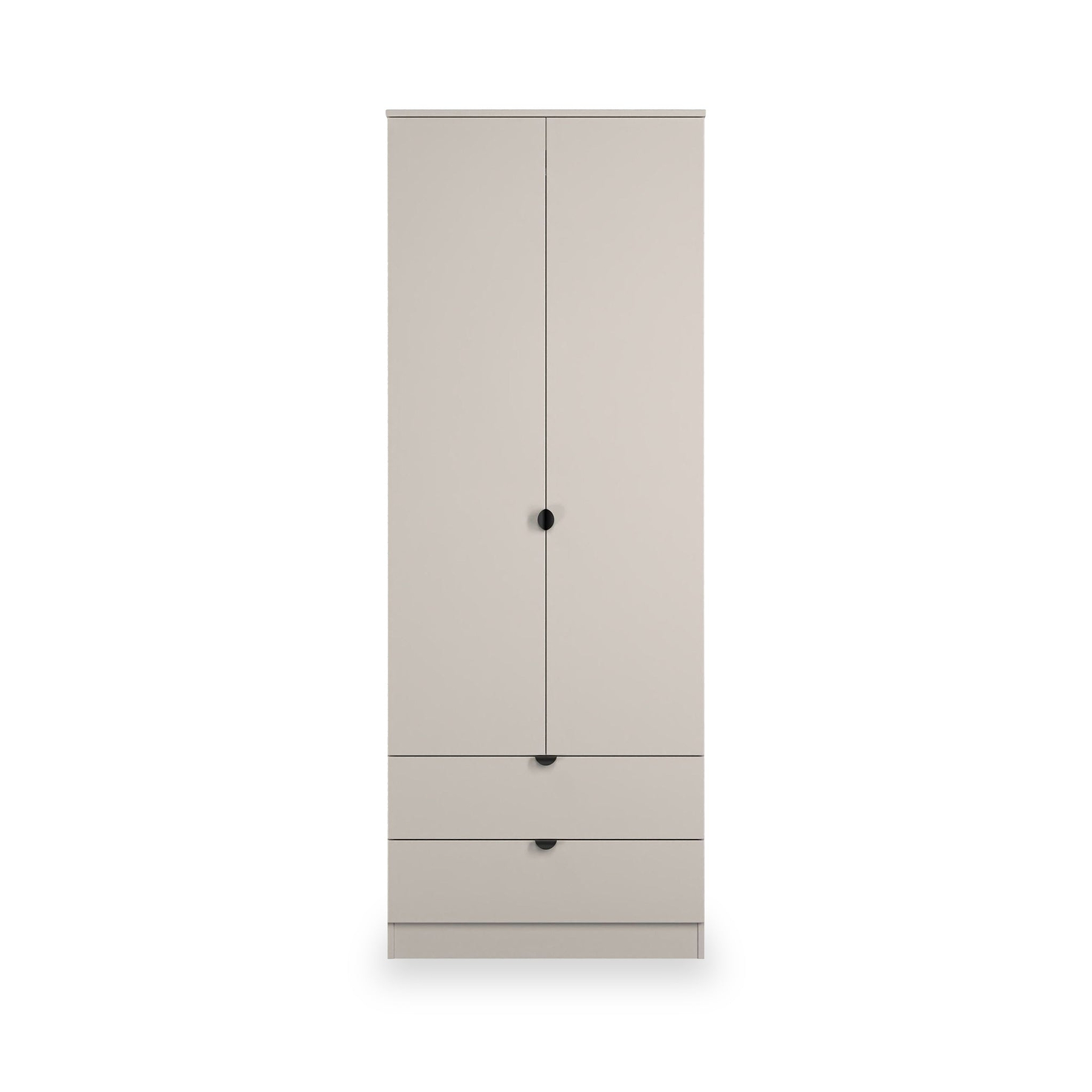 Huxley Double Wardrobe 2 Drawers Cashmere from Roseland Furniture