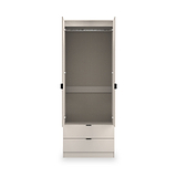 Huxley Double Wardrobe 2 Drawers Cashmere from Roseland Furniture