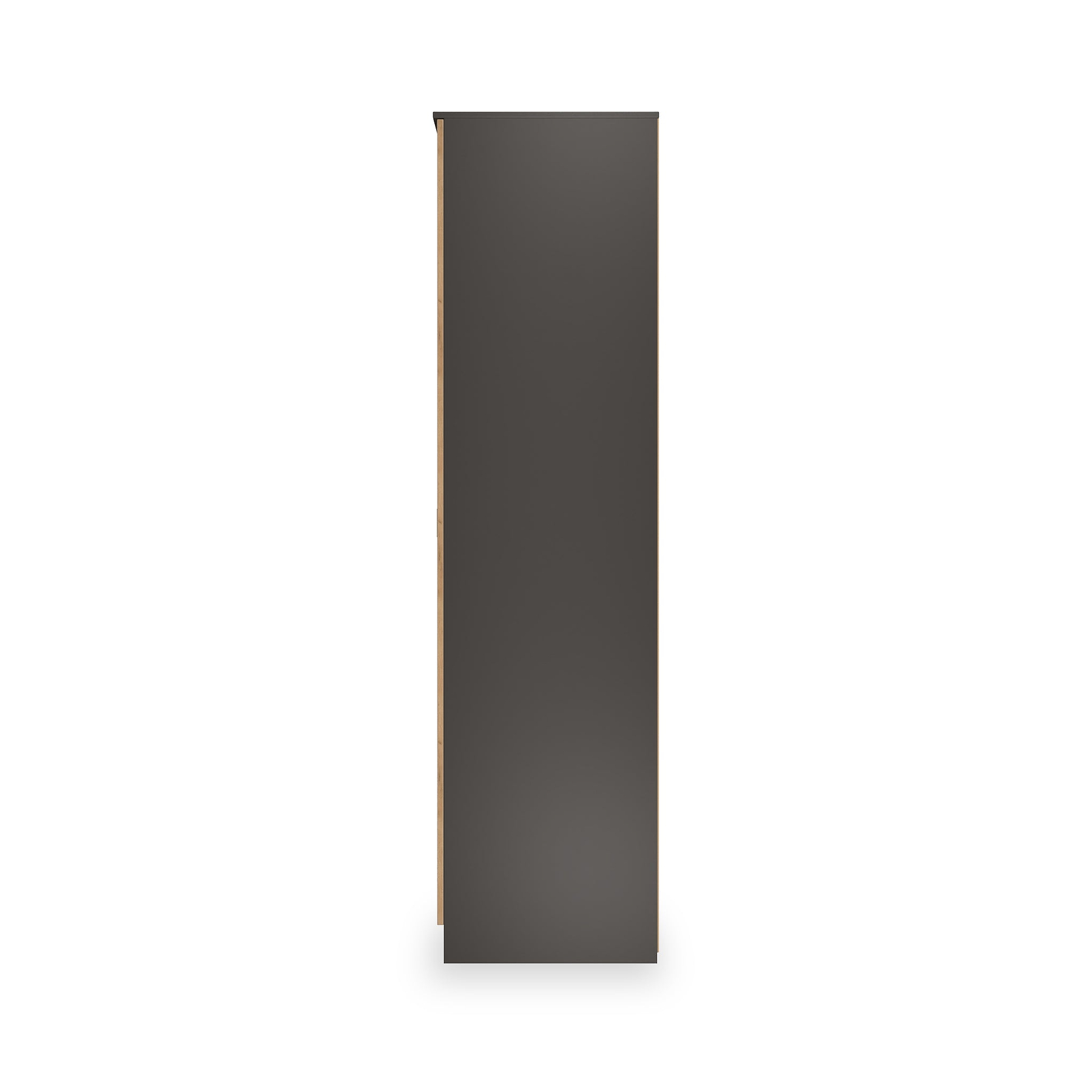 Huxley Triple Wardrobe With Shelves Oak Graphite from Roseland Furniture