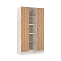 Huxley Triple Wardrobe With Shelves Oak Cashmere from Roseland Furniture