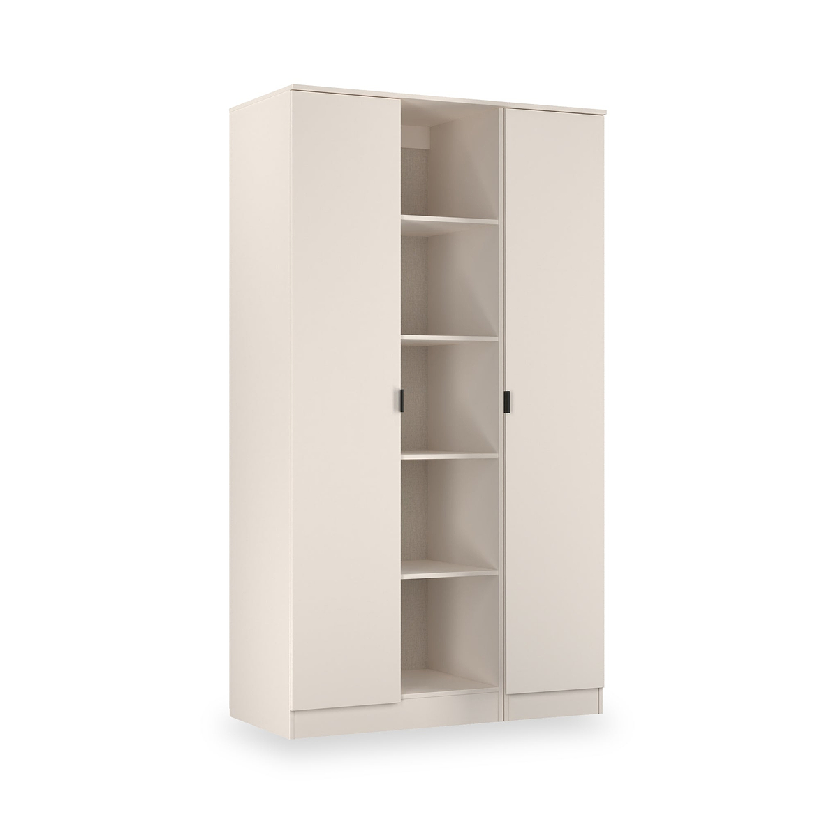 Huxley Triple Wardrobe With Shelves Cashmere from Roseland Furniture