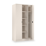 Huxley Triple Wardrobe With Shelves Cashmere from Roseland Furniture