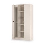 Huxley Triple Wardrobe With Shelves Cashmere from Roseland Furniture