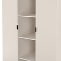 Huxley Triple Wardrobe With Shelves Cashmere from Roseland Furniture