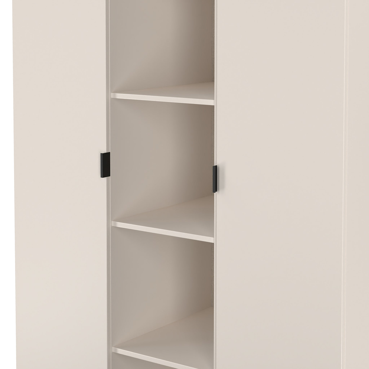 Huxley Triple Wardrobe With Shelves Cashmere from Roseland Furniture