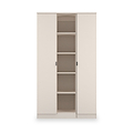 Huxley Triple Wardrobe With Shelves Cashmere from Roseland Furniture