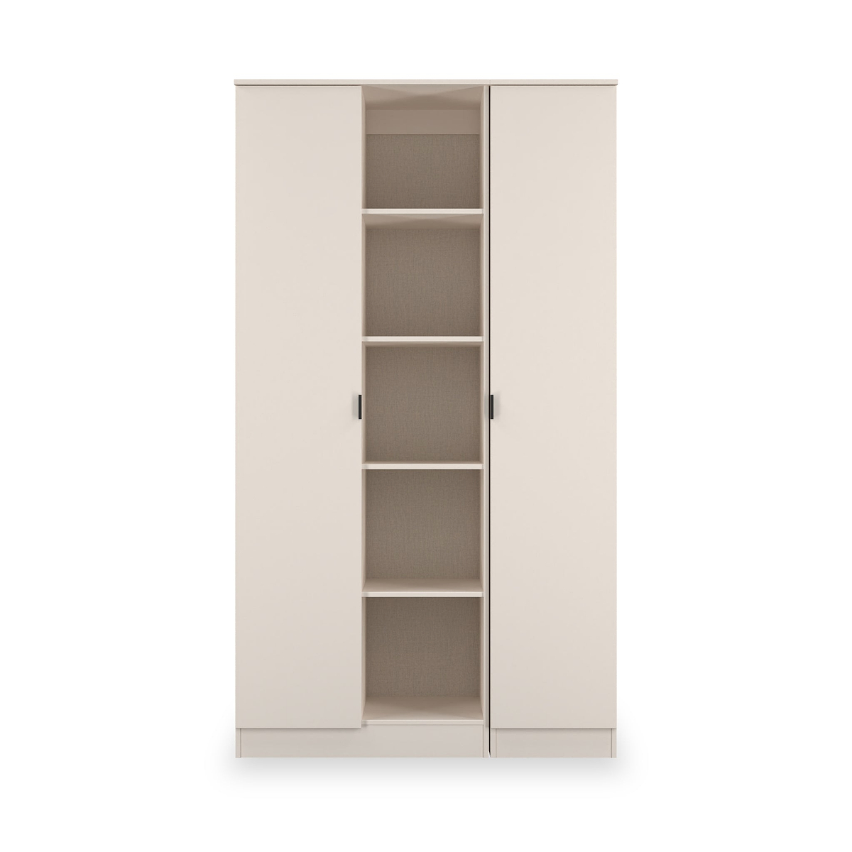 Huxley Triple Wardrobe With Shelves Cashmere from Roseland Furniture