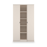 Huxley Triple Wardrobe With Shelves Cashmere from Roseland Furniture