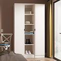 Huxley Triple Wardrobe With Shelves Cashmere from Roseland Furniture