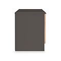 Huxley Compact 2 Door Media Unit Oak Graphite from Roseland Furniture