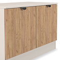 Huxley Compact 2 Door Media Unit Oak Cashmere from Roseland Furniture