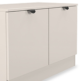 Huxley Compact 2 Door Media Unit Cashmere from Roseland Furniture
