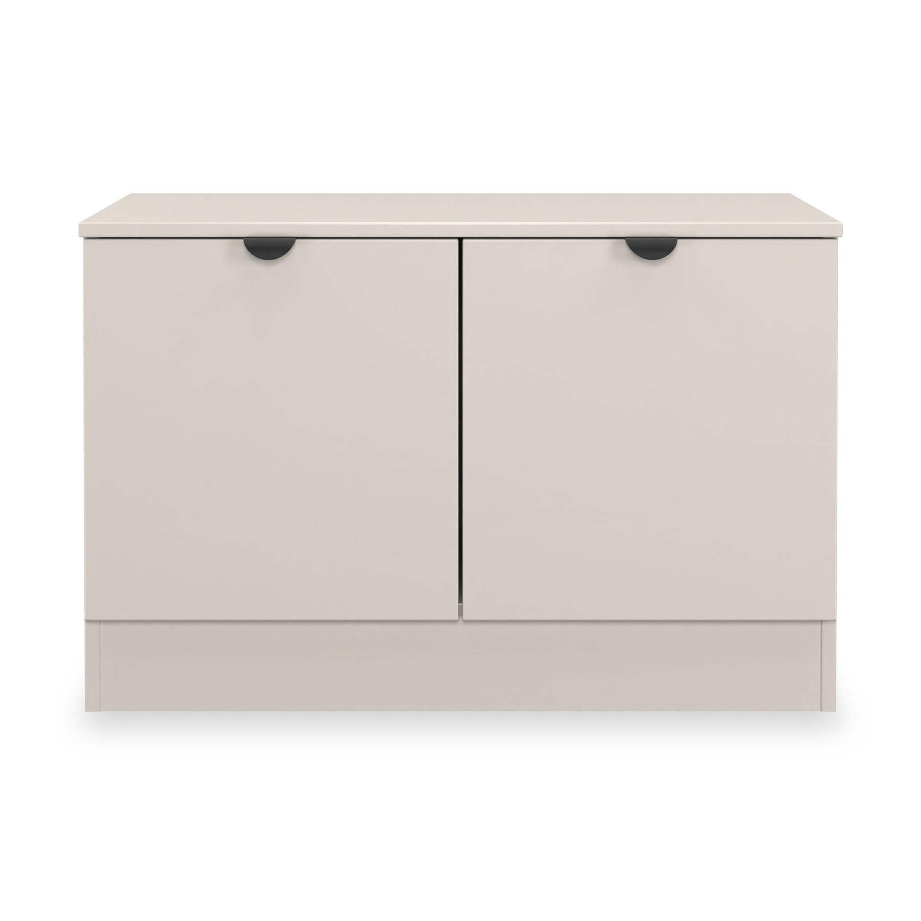 Huxley Compact 2 Door Media Unit Cashmere from Roseland Furniture
