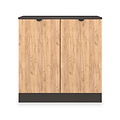 Huxley 2 Door Cabinet Oak Graphite from Roseland Furniture