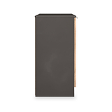 Huxley 2 Door Cabinet Oak Graphite from Roseland Furniture