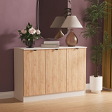 Huxley 3 Door Sideboard Oak Cashmere from Roseland Furniture
