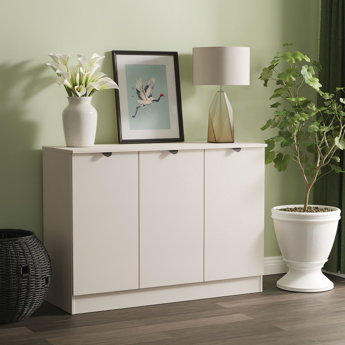 Huxley 3 Door Sideboard Cashmere from Roseland Furniture