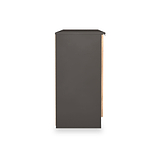 Huxley 2 Door 3 Drawer Sideboard Oak Graphite from Roseland Furniture