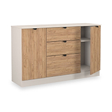 Huxley 2 Door 3 Drawer Sideboard Oak Cashmere from Roseland Furniture