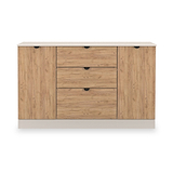 Huxley 2 Door 3 Drawer Sideboard Oak Cashmere from Roseland Furniture