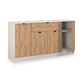 Huxley 4 Door 1 Drawer Sideboard Oak Cashmere from Roseland Furniture