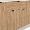 Huxley 4 Door 1 Drawer Sideboard Oak Cashmere from Roseland Furniture