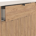 Huxley 4 Door 1 Drawer Sideboard Oak Cashmere from Roseland Furniture