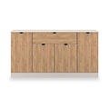 Huxley 4 Door 1 Drawer Sideboard Oak Cashmere from Roseland Furniture