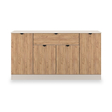 Huxley 4 Door 1 Drawer Sideboard Oak Cashmere from Roseland Furniture