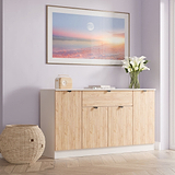 Huxley 4 Door 1 Drawer Sideboard Oak Cashmere from Roseland Furniture
