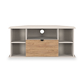 Huxley Corner TV Unit Oak Cashmere from Roseland Furniture