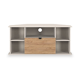 Huxley Corner TV Unit Oak Cashmere from Roseland Furniture