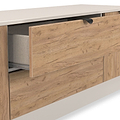 Huxley 2 Door 2 Drawer TV Unit Oak Cashmere from Roseland Furniture