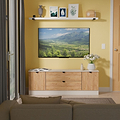 Huxley 2 Door 2 Drawer TV Unit Oak Cashmere from Roseland Furniture