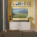 Huxley 2 Door 2 Drawer TV Unit Cashmere from Roseland Furniture