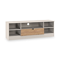 Huxley Wide 1 Drawer TV Media Unit Oak Cashmere from Roseland Furniture