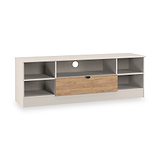 Huxley Wide 1 Drawer TV Media Unit Oak Cashmere from Roseland Furniture