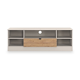 Huxley Wide 1 Drawer TV Media Unit Oak Cashmere from Roseland Furniture