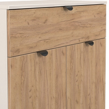 Huxley 2 Door 1 Drawer Sideboard Oak Cashmere Side1 from Roseland Furniture