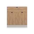 Huxley 2 Door 1 Drawer Sideboard Oak Cashmere Side1 from Roseland Furniture