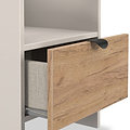 Huxley 1 Drawer Side Table Oak Cashmere from Roseland Furniture
