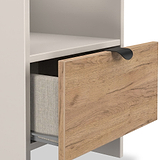 Huxley 1 Drawer Side Table Oak Cashmere from Roseland Furniture