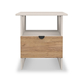 Huxley 1 Drawer Side Table Oak Cashmere from Roseland Furniture